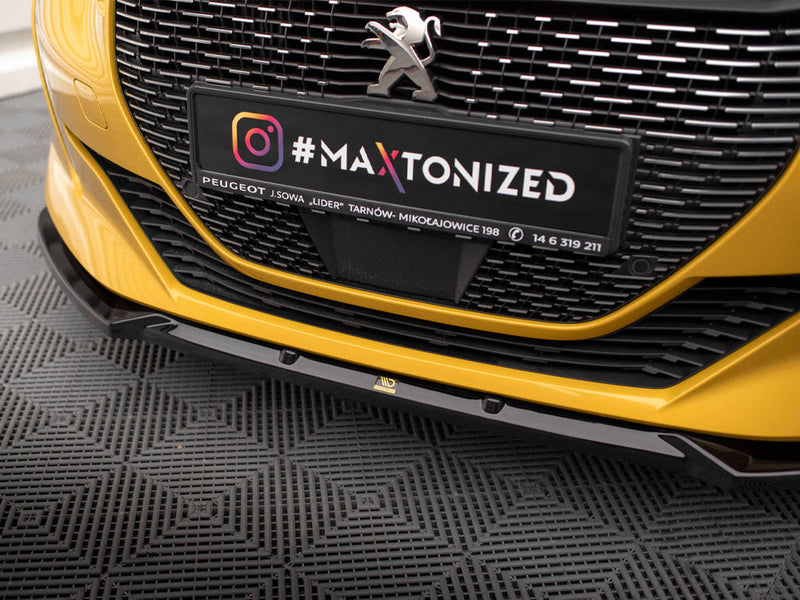 Maxton Design - FRONT SPLITTER V.1 PEUGEOT 208 GT MK2