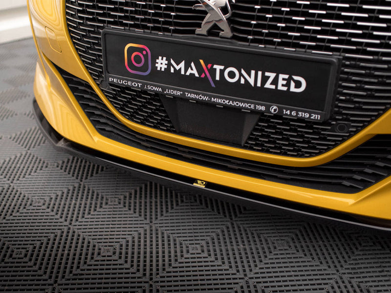 Maxton Design - FRONT SPLITTER V.2 PEUGEOT 208 GT MK2