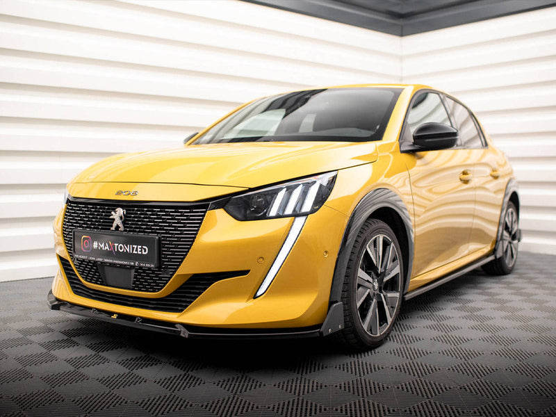 Maxton Design - FRONT SPLITTER V.1 + FLAPS PEUGEOT 208 GT MK2