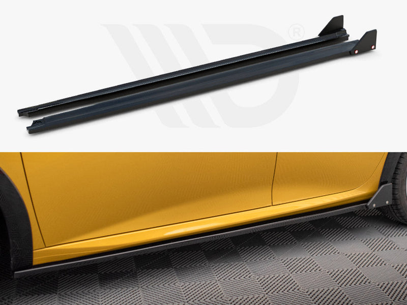 Maxton Design - SIDE SKIRTS DIFFUSERS + FLAPS PEUGEOT 208 GT MK2