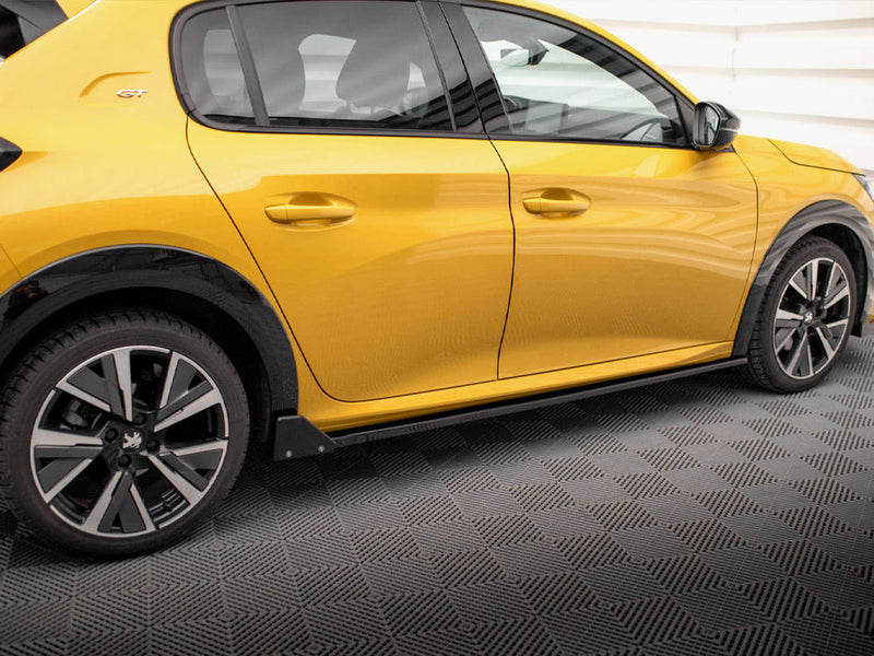 Maxton Design - SIDE SKIRTS DIFFUSERS + FLAPS PEUGEOT 208 GT MK2