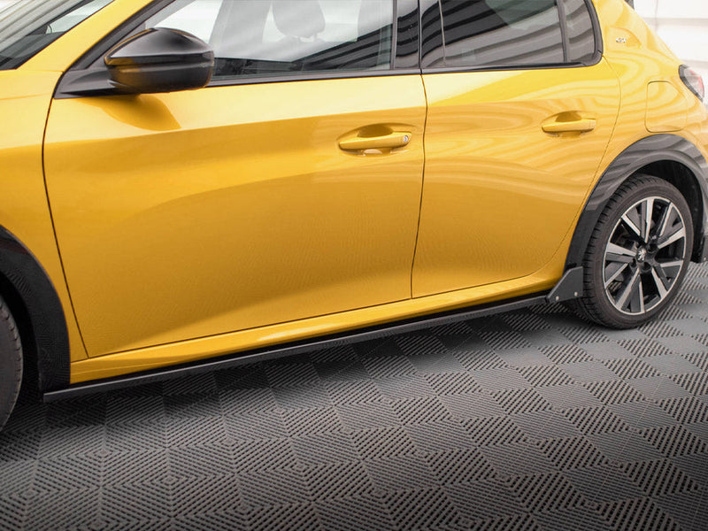Maxton Design - SIDE SKIRTS DIFFUSERS + FLAPS PEUGEOT 208 GT MK2