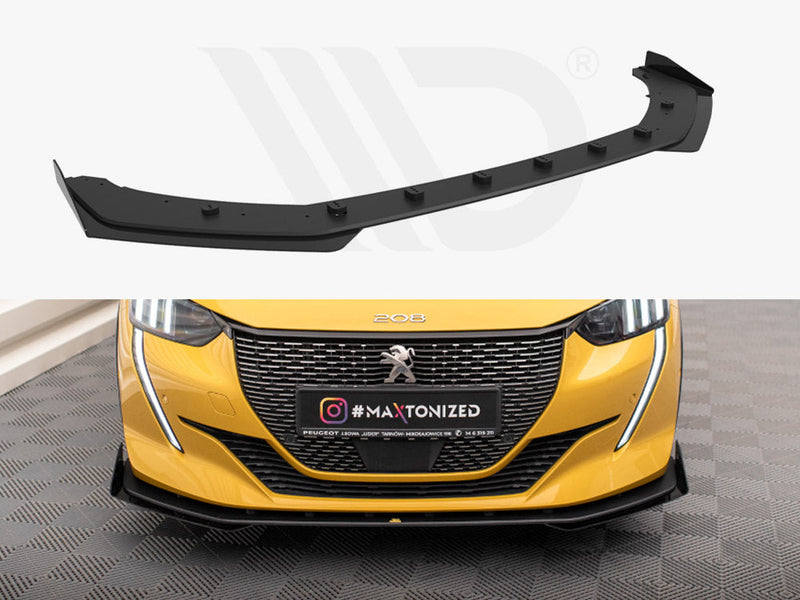 Maxton Design - STREET PRO FRONT SPLITTER + FLAPS PEUGEOT 208 GT MK2