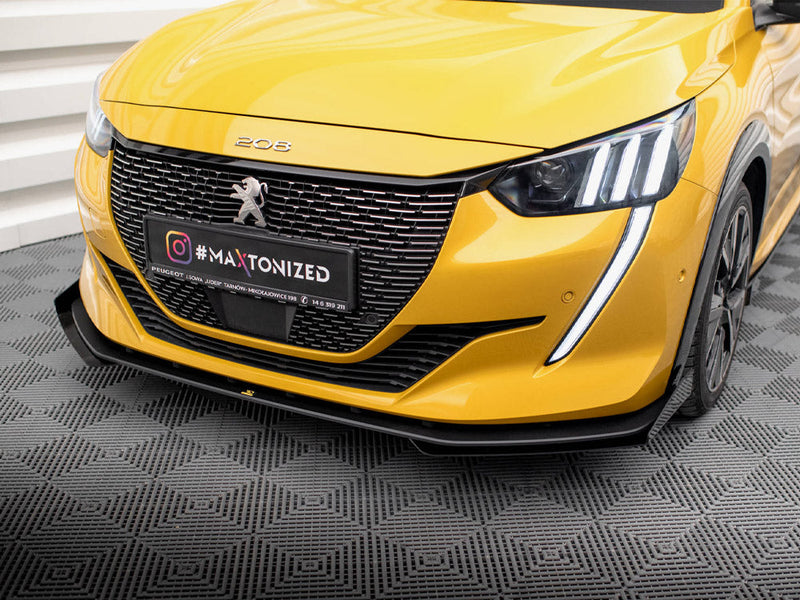 Maxton Design - STREET PRO FRONT SPLITTER + FLAPS PEUGEOT 208 GT MK2