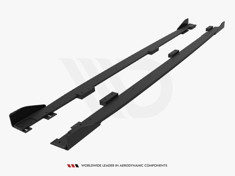 Maxton Design - STREET PRO SIDE SKIRTS DIFFUSERS + FLAPS PEUGEOT 208 GT MK2