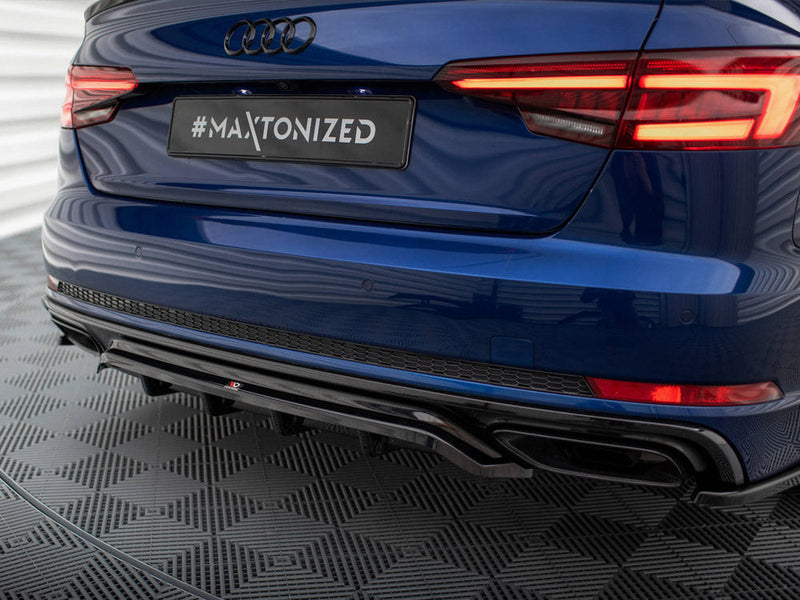Maxton Design - CENTRAL REAR SPLITTER (VERTICAL BARS) AUDI A4 COMPETITION B9
