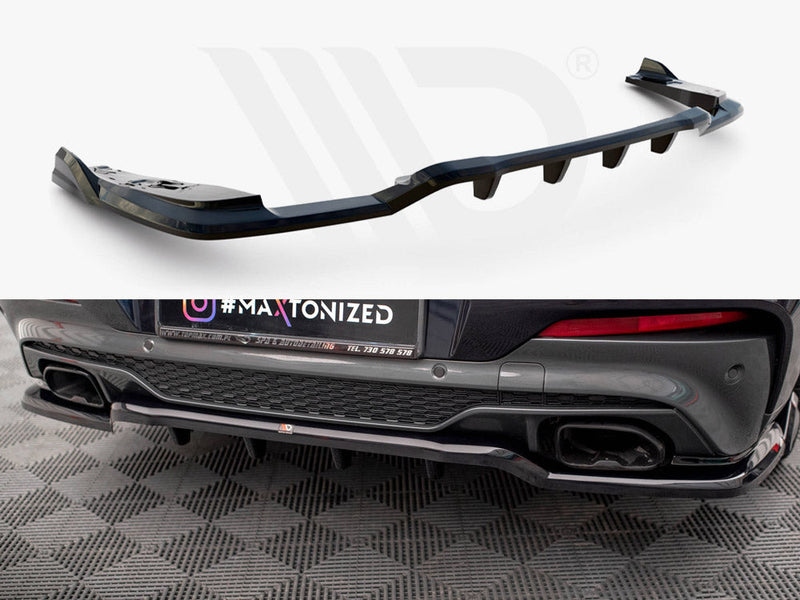 Maxton Design - CENTRAL REAR SPLITTER (VERTICAL BARS) V.2 BMW X4 M-PACK G02