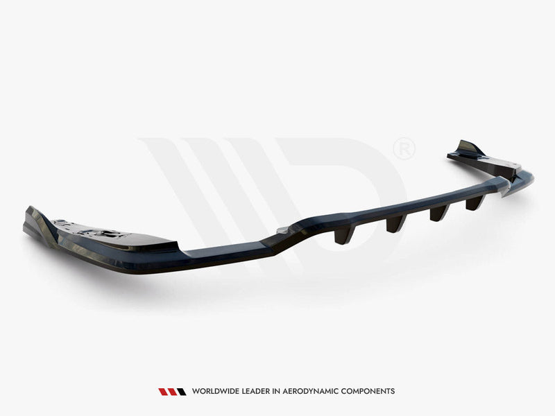 Maxton Design - CENTRAL REAR SPLITTER (VERTICAL BARS) V.2 BMW X4 M-PACK G02