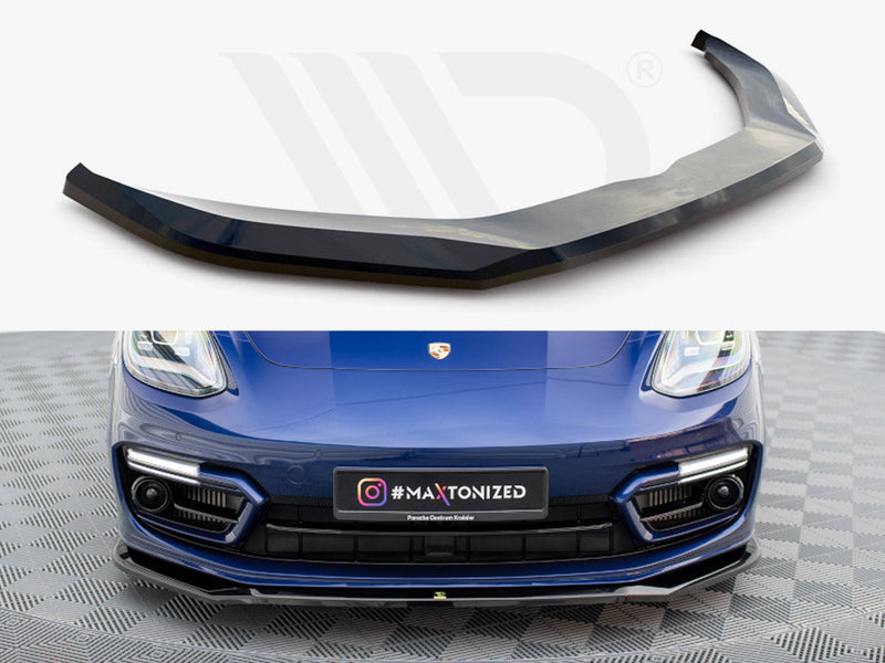 Maxton Design - FRONT SPLITTER V.1 PORSCHE PANAMERA E-HYBRID 971 FACELIFT