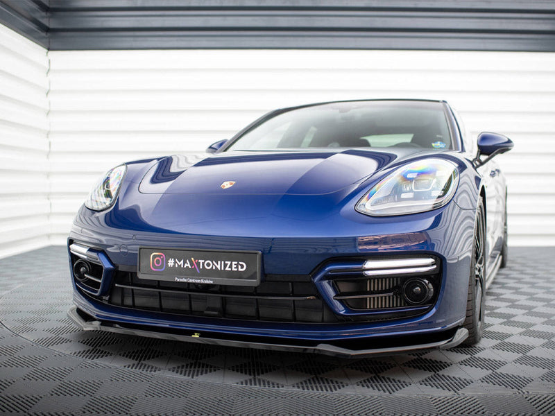 Maxton Design - FRONT SPLITTER V.1 PORSCHE PANAMERA E-HYBRID 971 FACELIFT