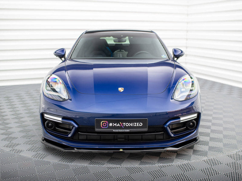 Maxton Design - FRONT SPLITTER V.1 PORSCHE PANAMERA E-HYBRID 971 FACELIFT