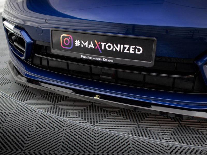 Maxton Design - FRONT SPLITTER V.1 PORSCHE PANAMERA E-HYBRID 971 FACELIFT