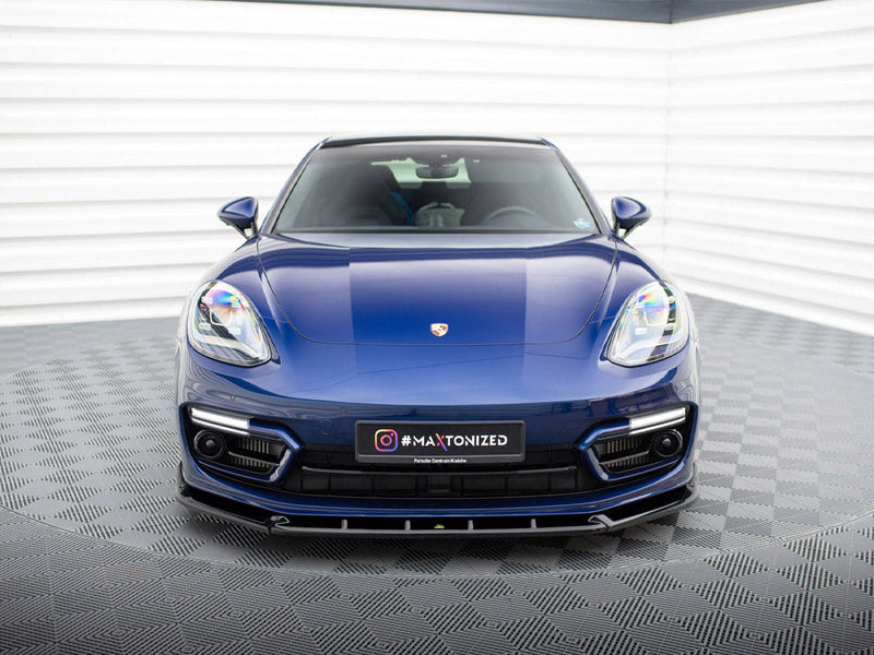 Maxton Design - FRONT SPLITTER V.2 PORSCHE PANAMERA E-HYBRID 971 FACELIFT