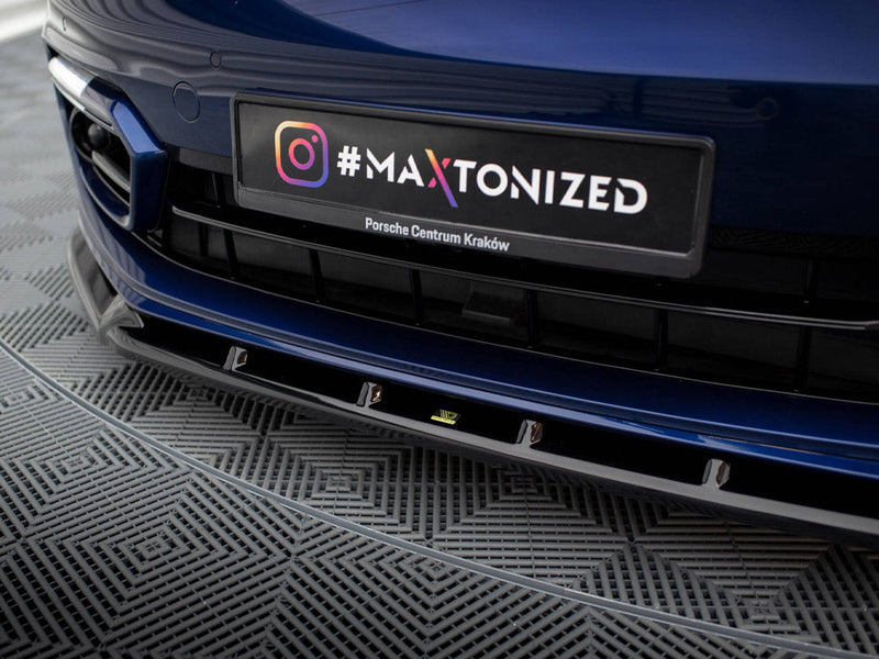 Maxton Design - FRONT SPLITTER V.2 PORSCHE PANAMERA E-HYBRID 971 FACELIFT