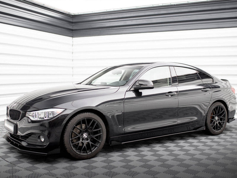 Maxton Design - STREET PRO SIDE SKIRTS DIFFUSERS + FLAPS BMW 4 GRAN COUPE F36