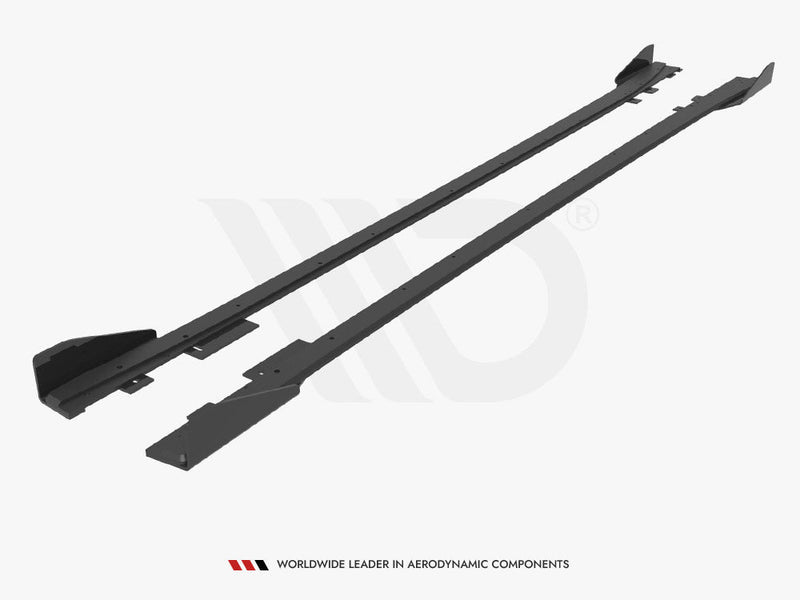 Maxton Design - STREET PRO SIDE SKIRTS DIFFUSERS + FLAPS BMW 4 GRAN COUPE F36