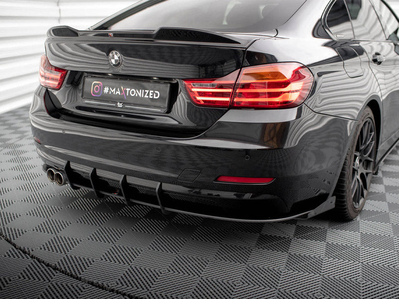 Maxton Design - STREET PRO REAR DIFFUSER + FLAPS BMW 4 GRAN COUPE F36