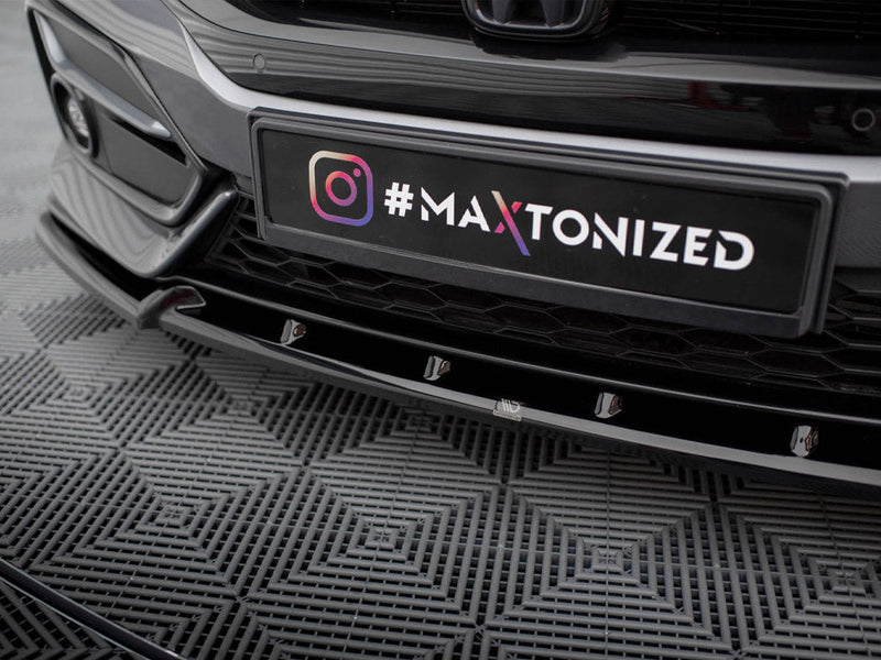 Maxton Design - FRONT SPLITTER V.1 + FLAPS HONDA CIVIC SPORT MK 10
