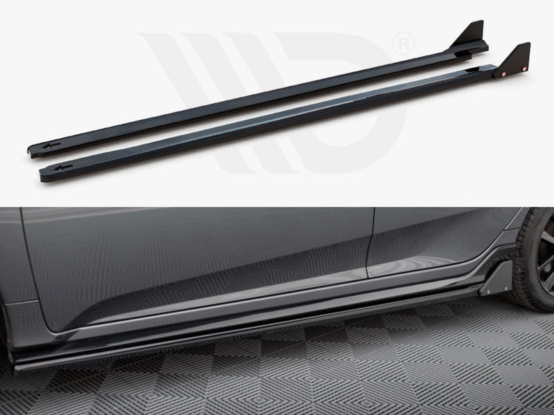Maxton Design - SIDE SKIRTS DIFFUSERS + FLAPS HONDA CIVIC SPORT MK 10