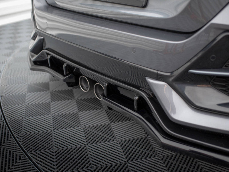 Maxton Design - REAR SPLITTER (VERTICAL BARS) HONDA CIVIC SPORT MK 10 Facelift