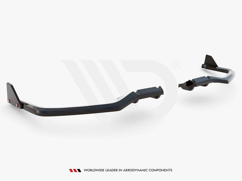 Maxton Design - Rear Splitter V.1 (Vertical Bars) + Flaps Honda Civic Sport Mk10 Facelift