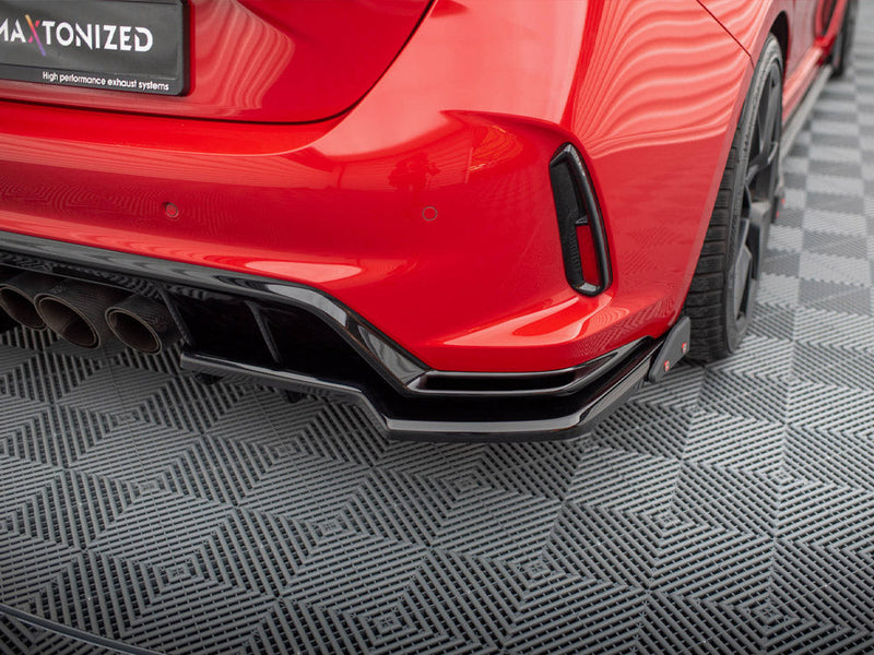 Maxton Design - CENTRAL REAR SPLITTER (VERTICAL BARS) V.1 + FLAPS HONDA CIVIC TYPE-R MK 11