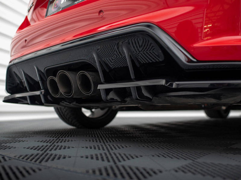 Maxton Design - CENTRAL REAR SPLITTER (VERTICAL BARS) V.2 HONDA CIVIC TYPE-R MK 11