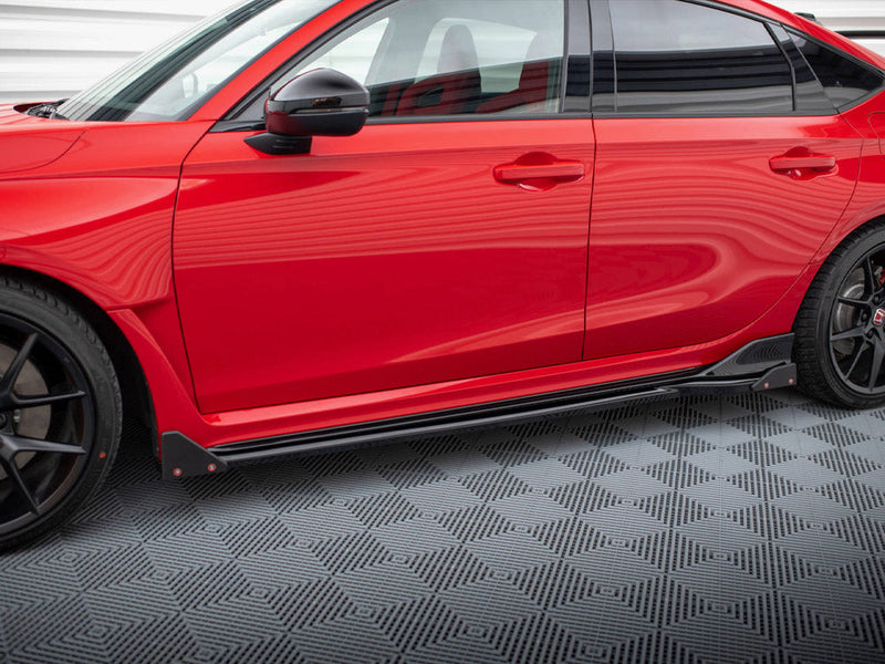 Maxton Design - SIDE SKIRTS DIFFUSERS V.1 + FLAPS HONDA CIVIC TYPE-R MK 11