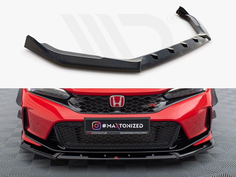 Maxton Design - FRONT SPLITTER V.2 HONDA CIVIC TYPE-R MK 11