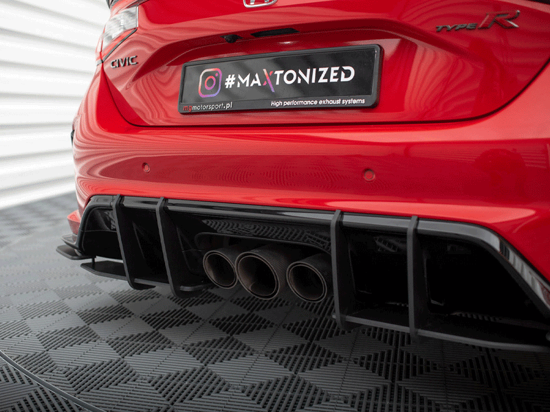 Maxton Design - STREET PRO REAR DIFFUSER HONDA CIVIC TYPE-R MK 11