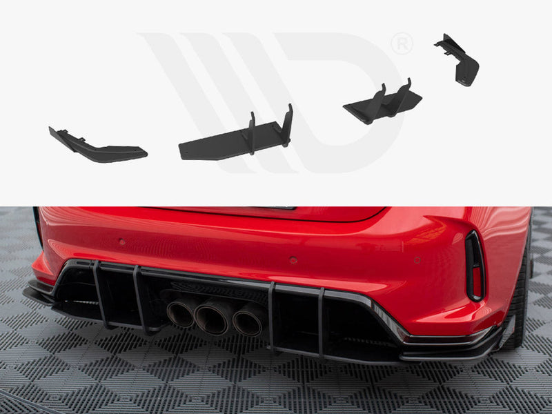Maxton Design - STREET PRO REAR DIFFUSER + FLAPS HONDA CIVIC TYPE-R MK 11