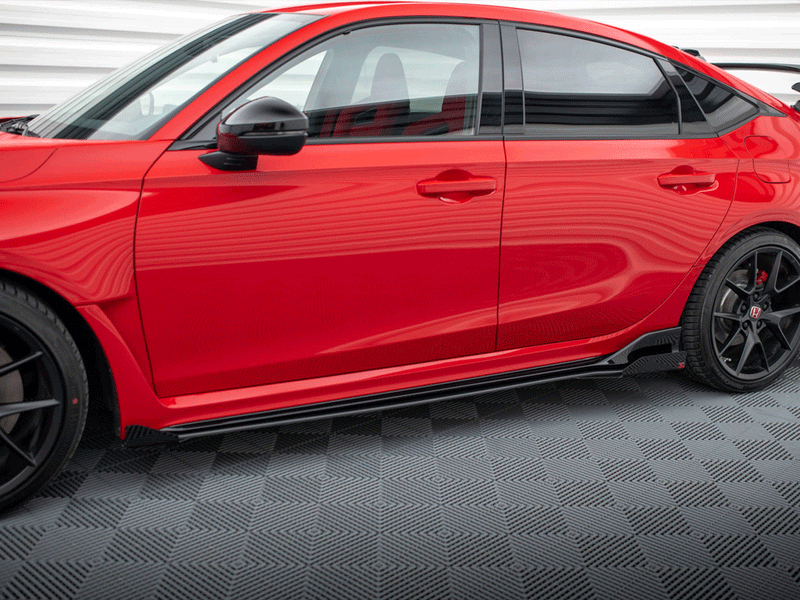 Maxton Design - STREET PRO SIDE SKIRTS DIFFUSERS + FLAPS HONDA CIVIC TYPE-R MK 11