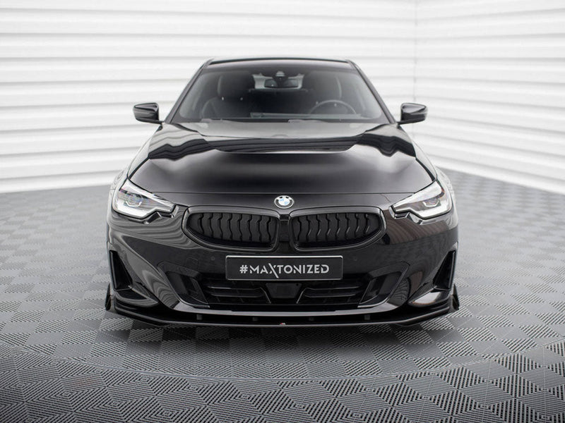 Maxton Design - STREET PRO FRONT SPLITTER + FLAPS BMW 2 COUPE G42