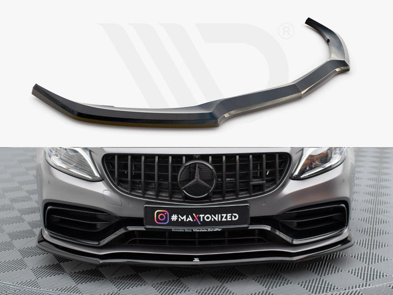 Maxton Design - FRONT SPLITTER V.1 MERCEDES-AMG C63 SEDAN / ESTATE W205 FACELIFT