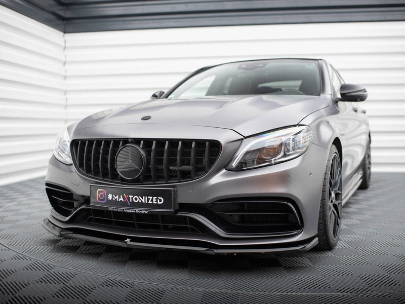 Maxton Design - FRONT SPLITTER V.1 MERCEDES-AMG C63 SEDAN / ESTATE W205 FACELIFT