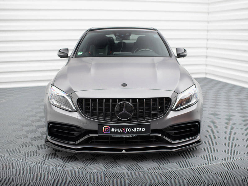 Maxton Design - FRONT SPLITTER V.1 MERCEDES-AMG C63 SEDAN / ESTATE W205 FACELIFT