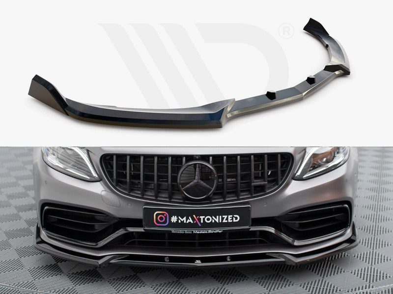 Maxton Design - FRONT SPLITTER V.2 MERCEDES-AMG C63 SEDAN / ESTATE W205 FACELIFT