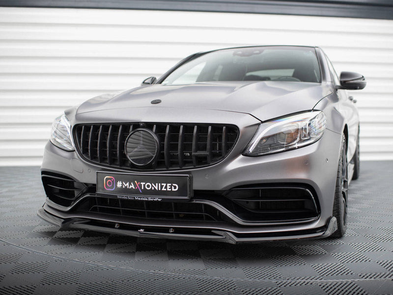 Maxton Design - FRONT SPLITTER V.2 MERCEDES-AMG C63 SEDAN / ESTATE W205 FACELIFT