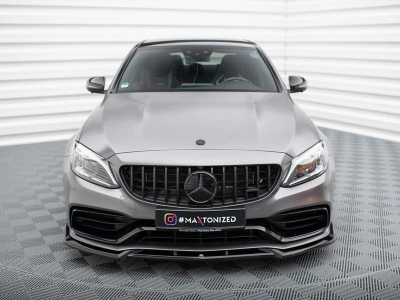 Maxton Design - FRONT SPLITTER V.2 MERCEDES-AMG C63 SEDAN / ESTATE W205 FACELIFT