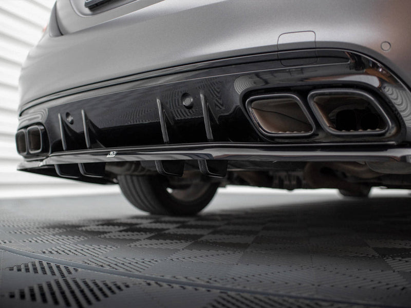 Maxton Design - REAR SPLITTER (VERTICAL BARS) MERCEDES-AMG C63 SEDAN / ESTATE W205 FACELIFT