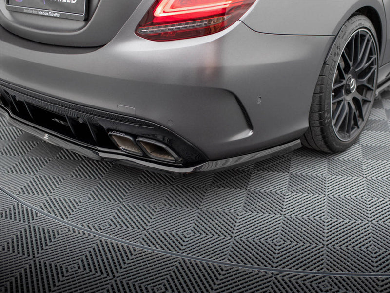 Maxton Design - REAR SPLITTER (VERTICAL BARS) MERCEDES-AMG C63 SEDAN / ESTATE W205 FACELIFT