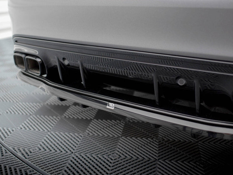 Maxton Design - REAR SPLITTER (VERTICAL BARS) MERCEDES-AMG C63 SEDAN / ESTATE W205 FACELIFT
