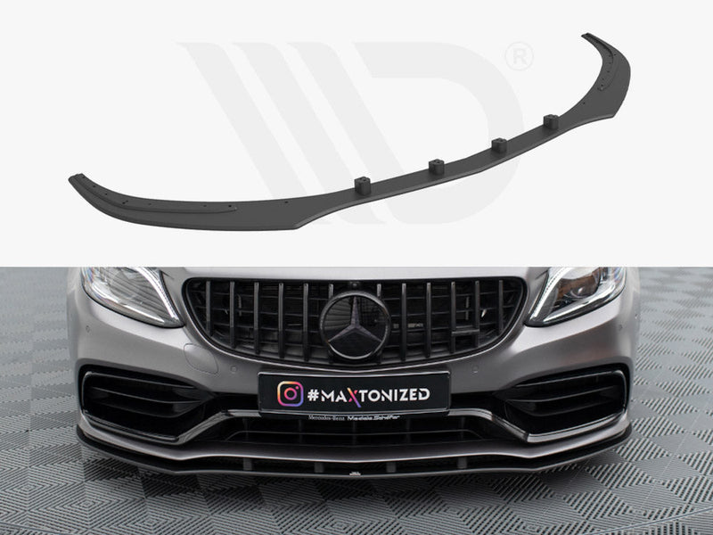 Maxton Design - STREET PRO FRONT SPLITTER MERCEDES-AMG C63 SEDAN / ESTATE W205 FACELIFT