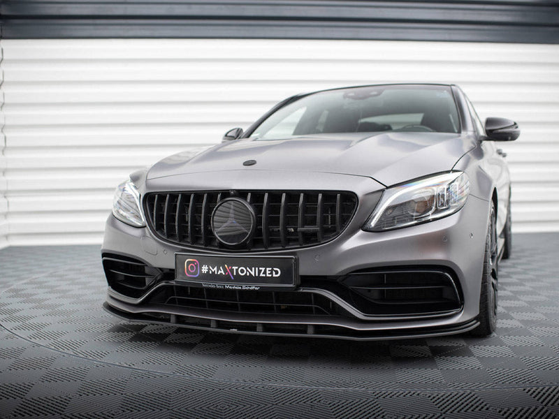 Maxton Design - STREET PRO FRONT SPLITTER MERCEDES-AMG C63 SEDAN / ESTATE W205 FACELIFT