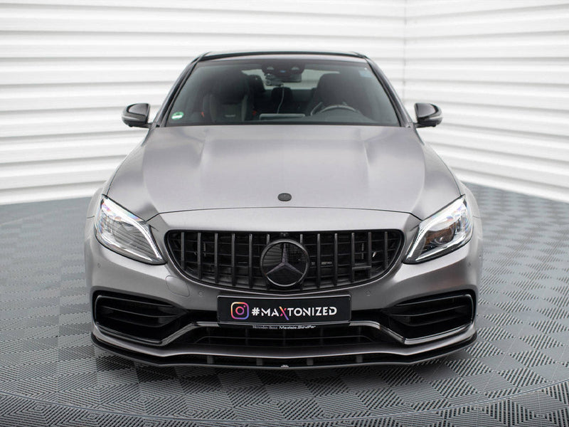 Maxton Design - STREET PRO FRONT SPLITTER MERCEDES-AMG C63 SEDAN / ESTATE W205 FACELIFT