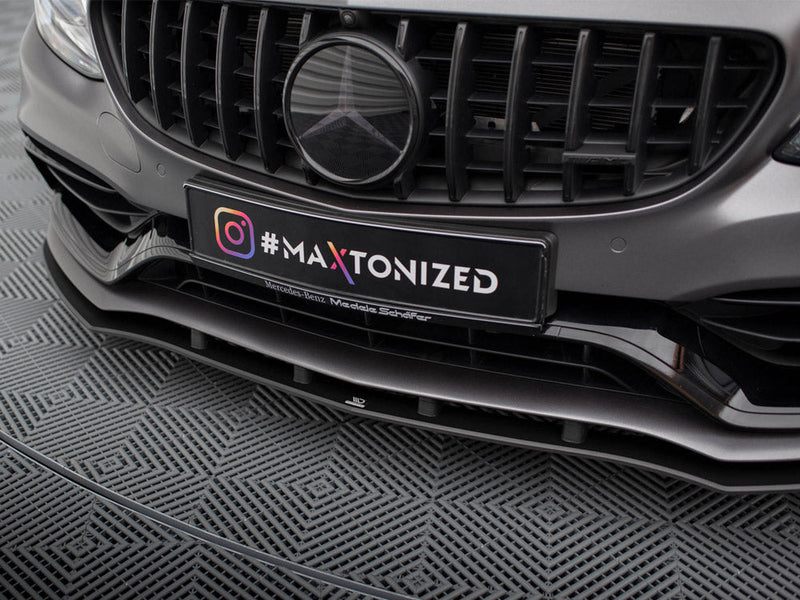 Maxton Design - STREET PRO FRONT SPLITTER MERCEDES-AMG C63 SEDAN / ESTATE W205 FACELIFT
