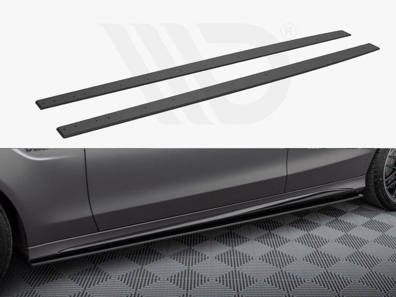 Maxton Design - STREET PRO SIDE SKIRTS DIFFUSERS MERCEDES-AMG C63 SEDAN / ESTATE W205 FACELIFT