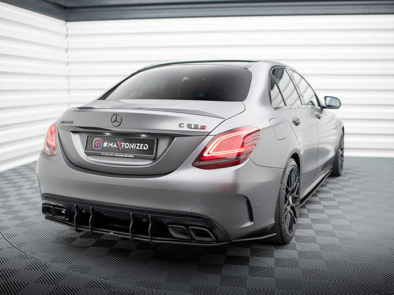 Maxton Design - STREET PRO REAR SIDE SPLITTERS MERCEDES-AMG C63 SEDAN / ESTATE W205 FACELIFT