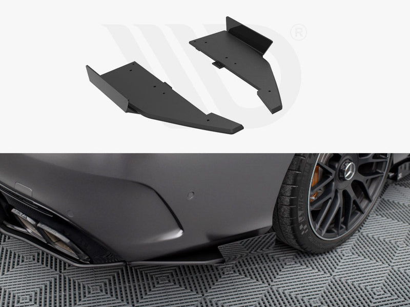 Maxton Design - STREET PRO REAR SIDE SPLITTERS + FLAPS MERCEDES-AMG C63 SEDAN / ESTATE W205 FACELIFT