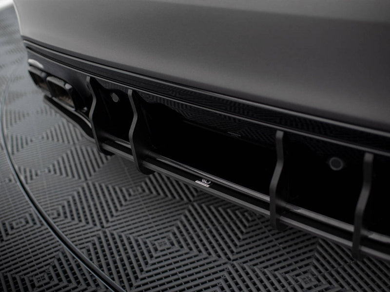 Maxton Design - STREET PRO REAR DIFFUSER MERCEDES-AMG C63 SEDAN / ESTATE W205 FACELIFT